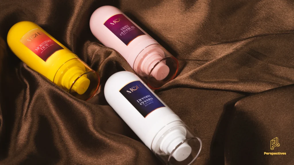 Professional product photography featuring premium skincare products with studio lighting for e-commerce and brand marketing