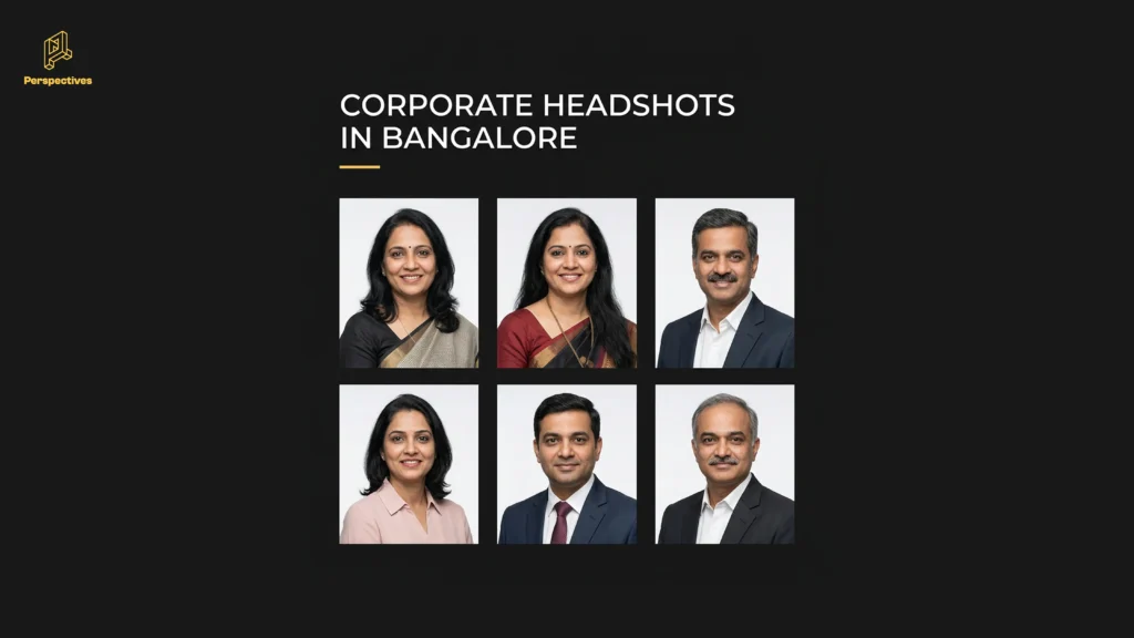 Corporate headshots in Bangalore showing professional leadership and employee portraits