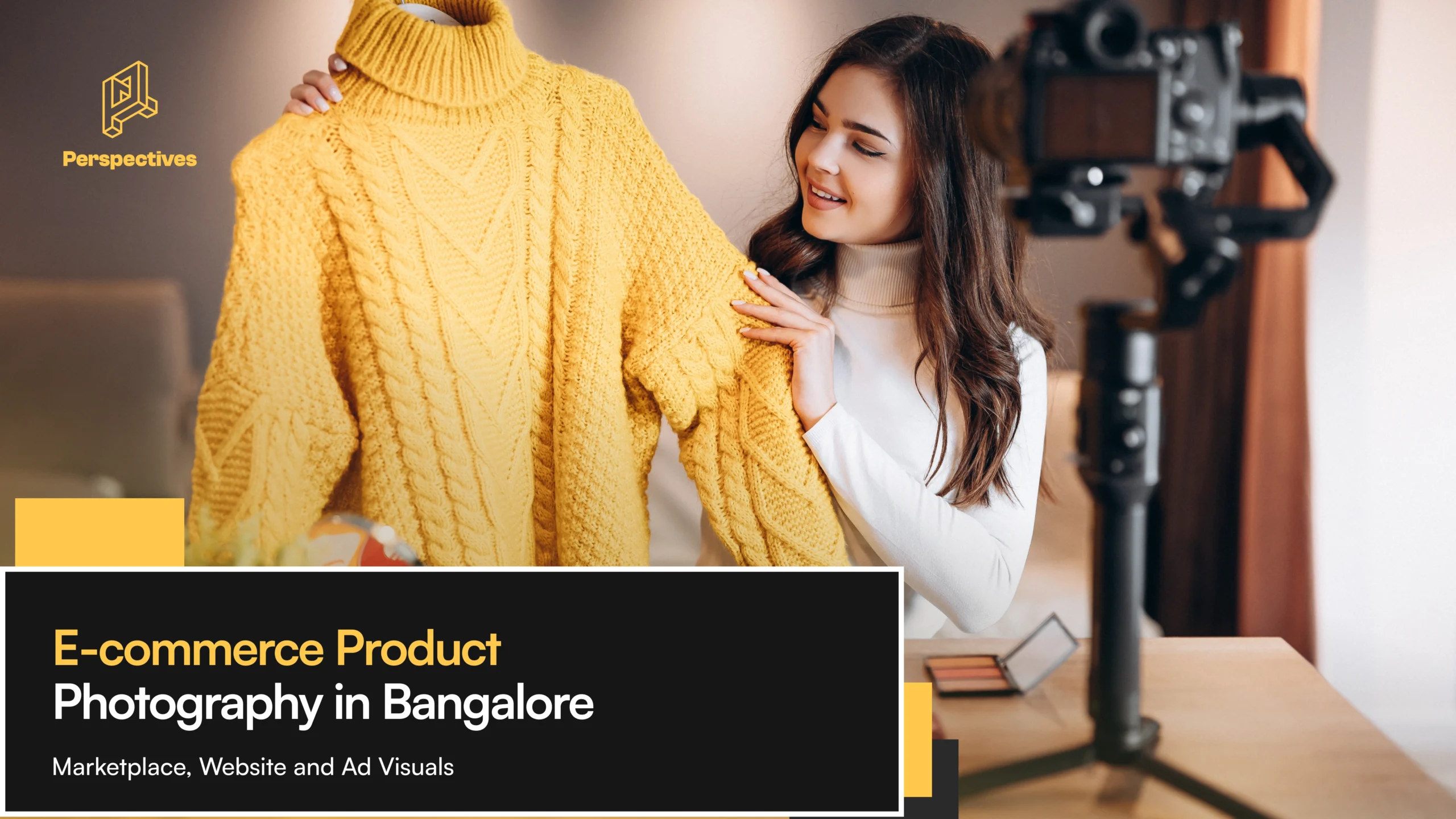 E-commerce product photography setup in Bangalore showing a professional photographer creating product visuals