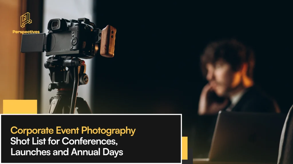 Corporate event photography shot list