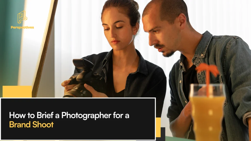How to brief a photographer for a brand shoot with a brief document and studio setup
